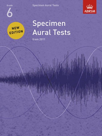 ABRSM Specimen Aural Tests - Grade 6 (2011+) Book Only