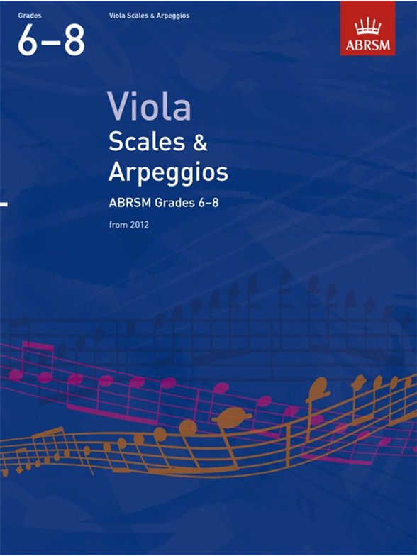 ABRSM: Viola Scales And Arpeggios - Grades 6-8 (From 2012)