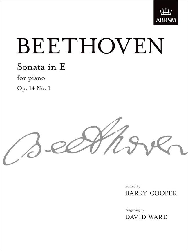 Beethoven: Piano Sonata In E Op.14 No.1