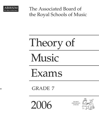 ABRSM Theory Of Music Examinations: Grade 7 (2006)