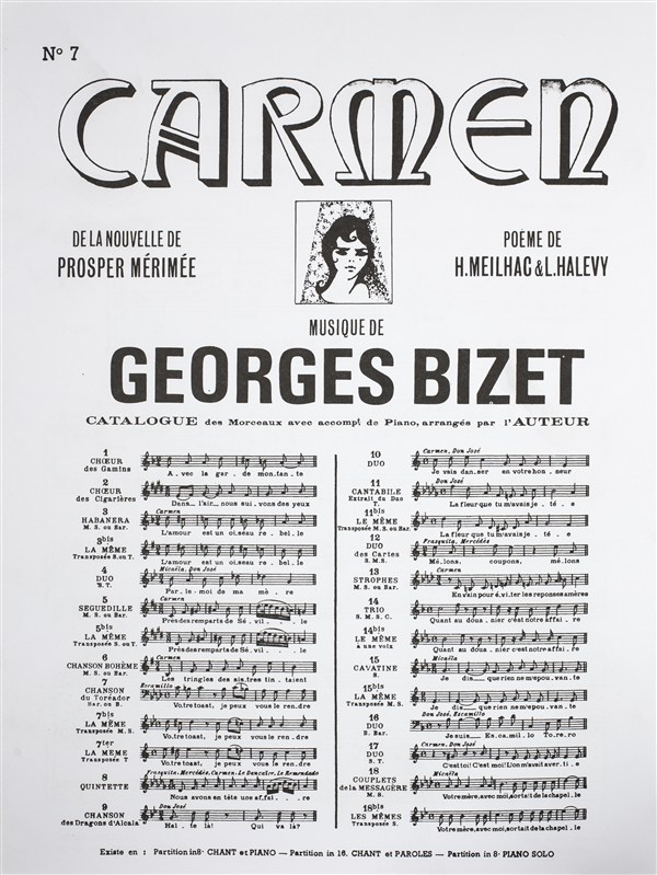 BIZET CARMEN N 7 CHANSON DU TORÉADOR VOTRE TOAST JE PEUX BARYTON OU B