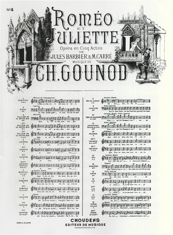 Charles Gounod: Air De Roméo Et Juliette No.4: Ariette (Soprano/Piano)