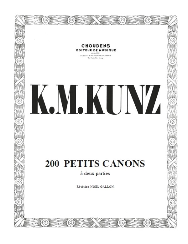 KUNZ 200 PETITS CANONS PIANO