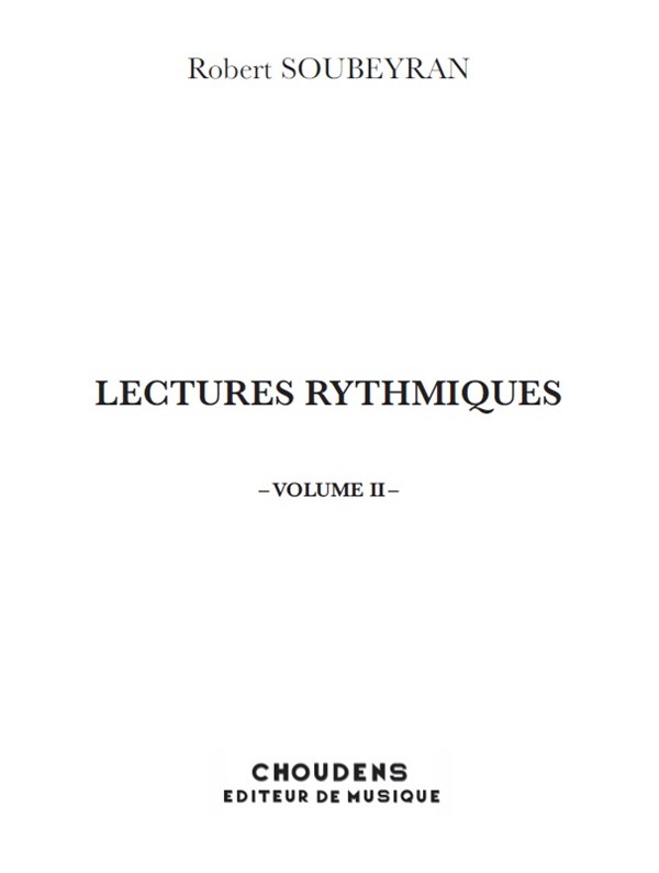 SOUBEYRAN LECTURES RYTHMIQUES
