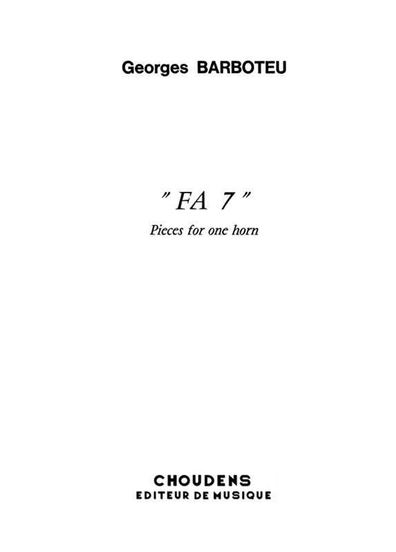BARBOTEU FA 7 COR EN FA
