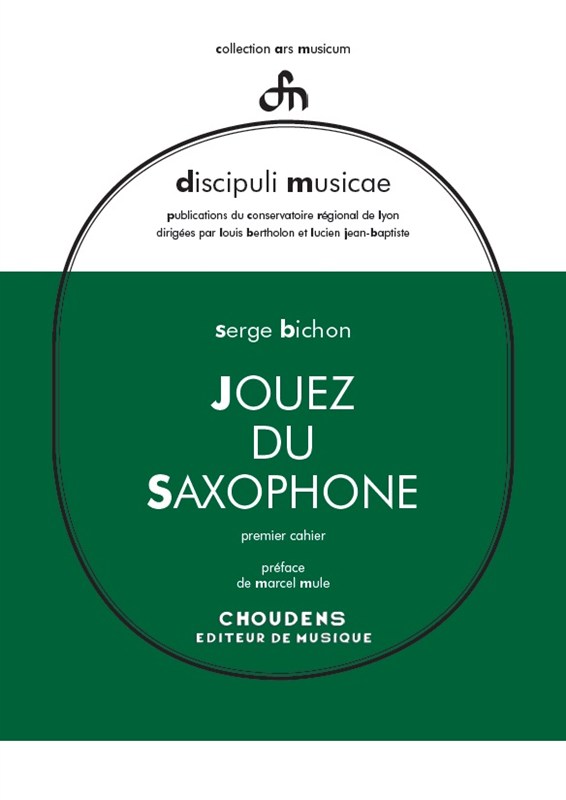 BICHON JOUEZ DU SAXOPHONE SAXOPHONE