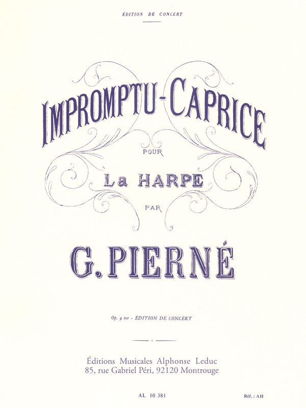 Gabriel Pierné: Impromptu-Caprice Op.9 (Harp Solo)