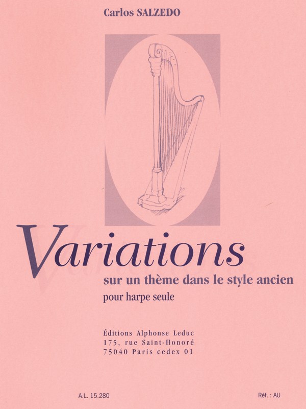 Carlos Léon Salzédo: Variations sur un Thème dans le Style ancien, 3 Pièces (Harp solo)
