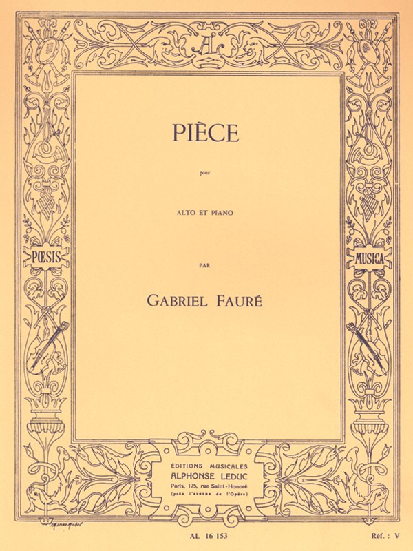 Gabriel Fauré: Pièce (Viola & Piano)