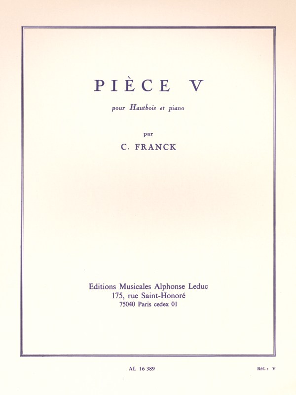 César Franck: Pièce V