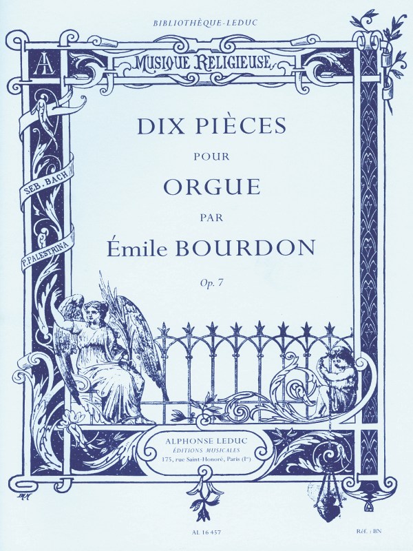 Bourdon Emile 10 Pieces Organ Book