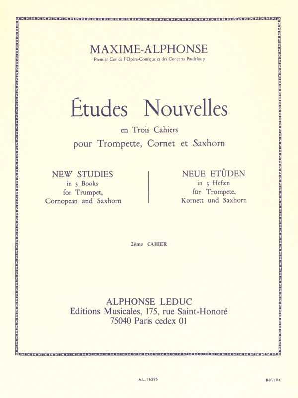 Maxime-Alphonse: Etudes nouvelles Vol.2 (Trumpet solo)