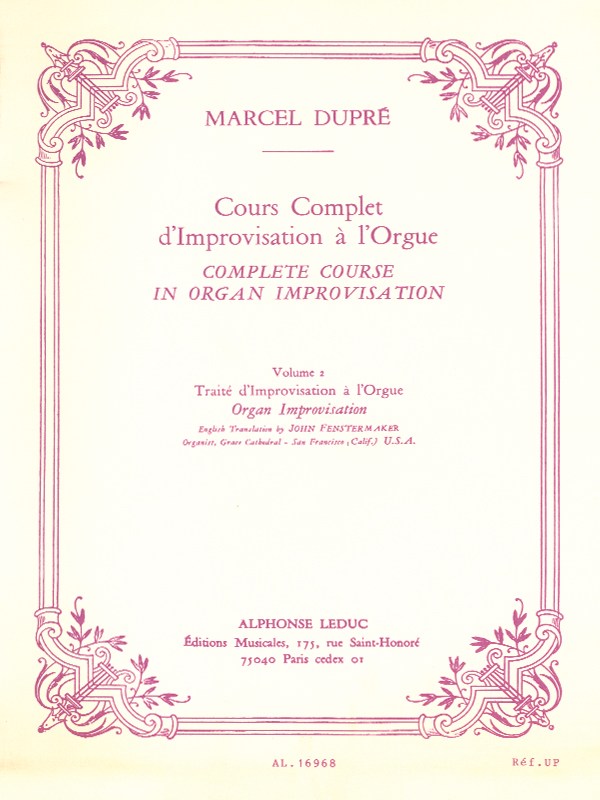 Marcel Dupré: Cours complet d'Improvisation Vol.2 (French text) (Organ)
