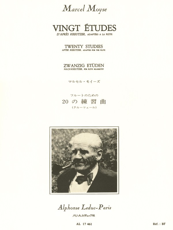 Marcel Moÿse: 20 Etudes d'après Kreutzer (Flute solo)