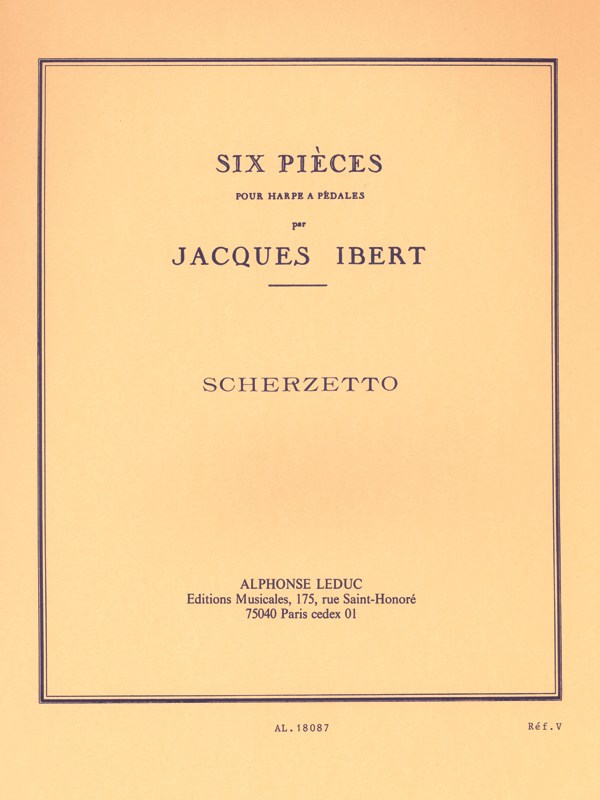 Jacques Ibert: Scherzetto (Harp solo)