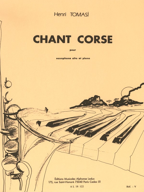 Henri Tomasi: Chant Corse (Alto Sax & Piano)