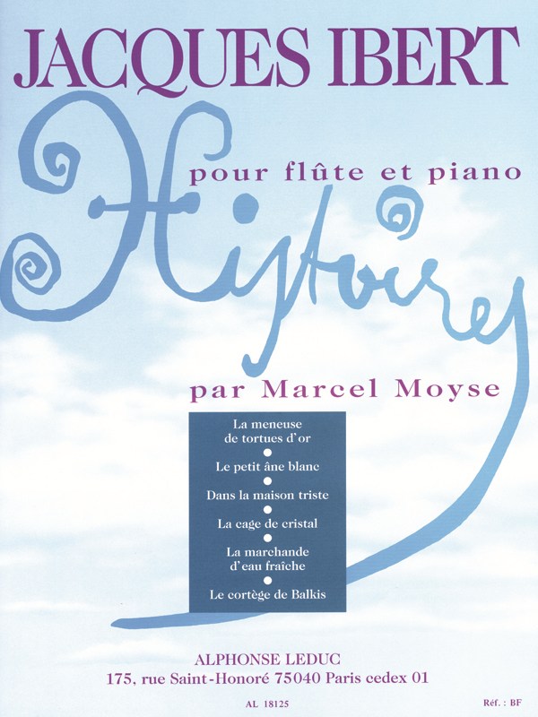 Jacques Ibert: Histoires, 6 Pièces (Flute & Piano)