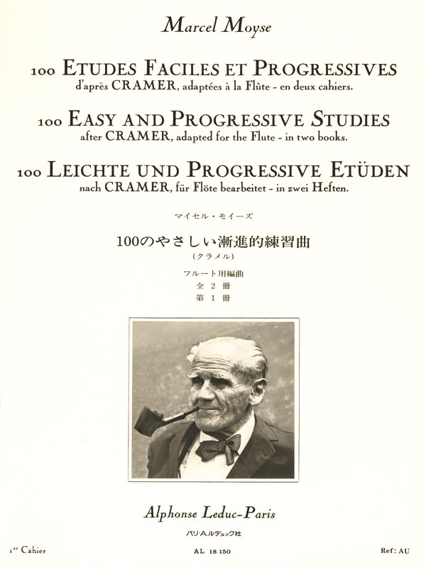 Marcel Moÿse: 100 Etudes Faciles Et Progressives D'Après Cramer Vol.1 (Flute Solo)