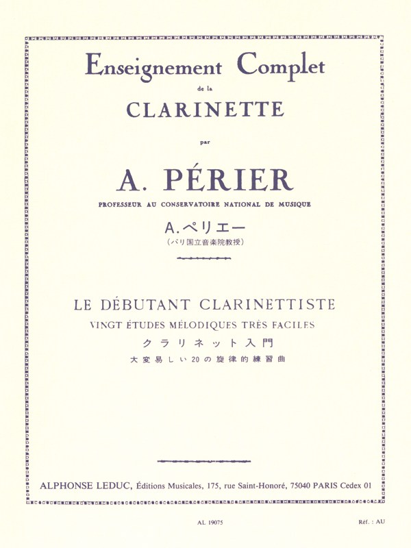 Auguste Périer: Le Débutant Clarinettiste (Clarinet solo)