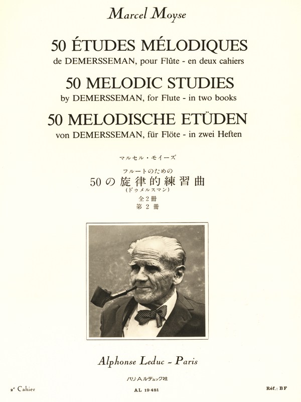 Marcel Moyse: 50 Melodic Studies by Demersseman, for Flute (Volume 2)