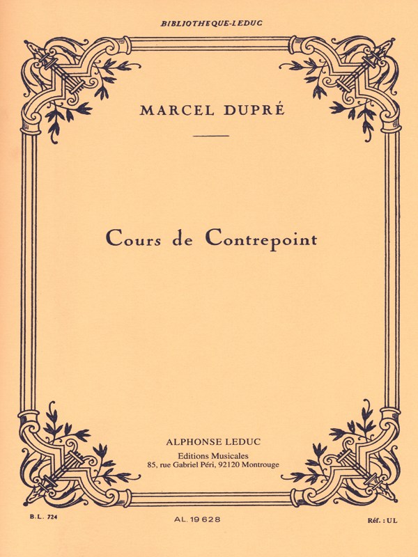 Marcel Dupré: Counterpoint Lesson