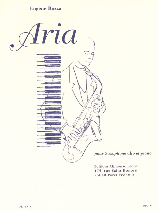 Eugene Bozza: Aria (Alto Saxophone/Piano)