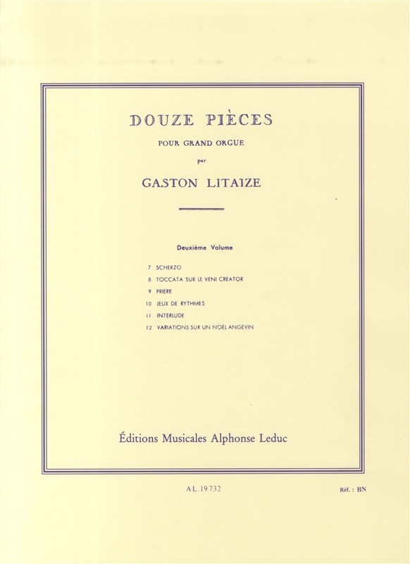 Gaston Litaize: 12 Pièces Vol.2 (Organ)