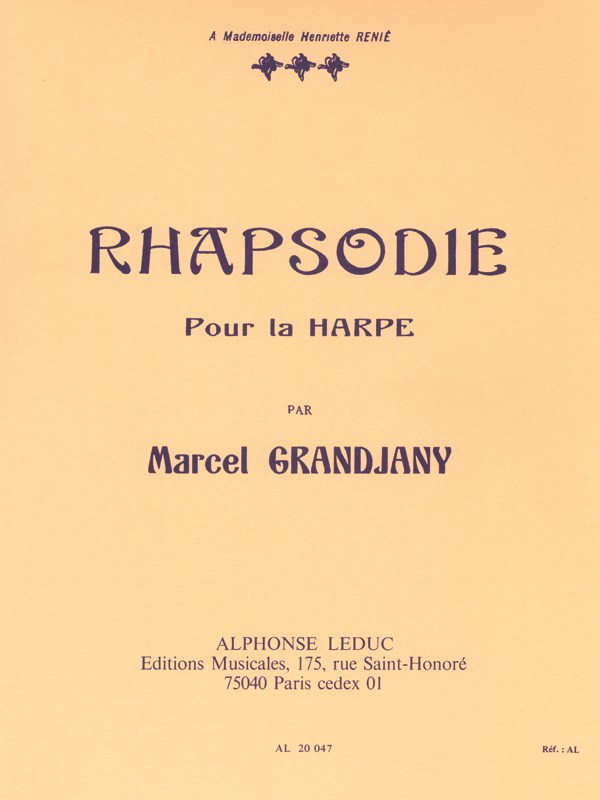 Marcel Grandjany: Rhapsodie (Harp solo)