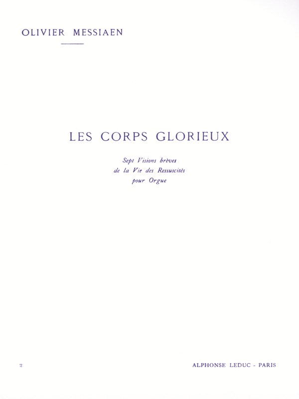 Olivier Messiaen: Les Corps glorieux Vol.2 (Organ)