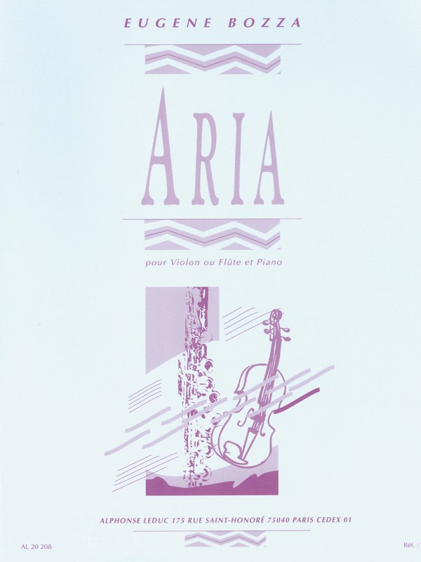 Eugène Bozza: Aria (Violin or Flute And Piano)