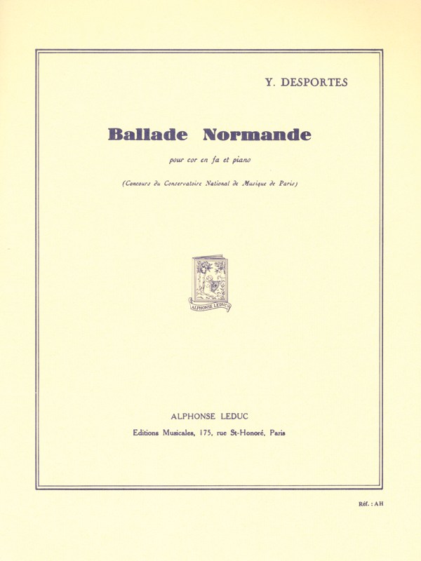 Yvonne Desportes: Ballade Normande (Horn & Piano)