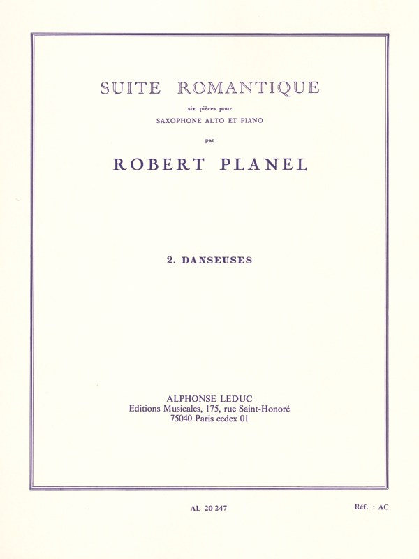 Robert Planel: Suite Romantique No.2 'Danseuses'