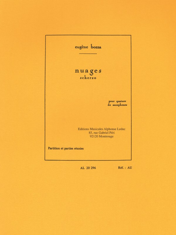 Eugène Bozza: Nuages, Scherzo (Saxophones 4)