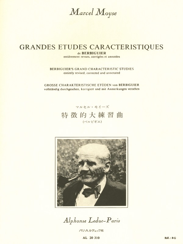 Marcel Moÿse: Grandes Etudes caractéristiques de Berbiguier (Flute solo)