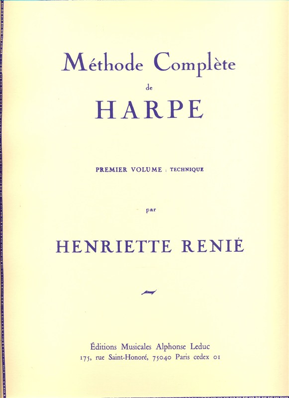 Méthode Complète de Harpe Volume 1 : technique