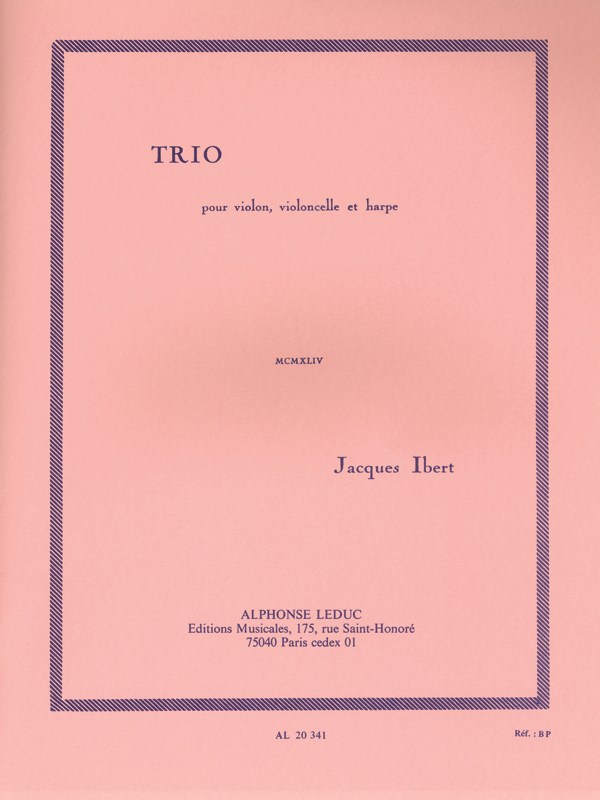 Jacques Ibert: Trio (Trio - Strings)
