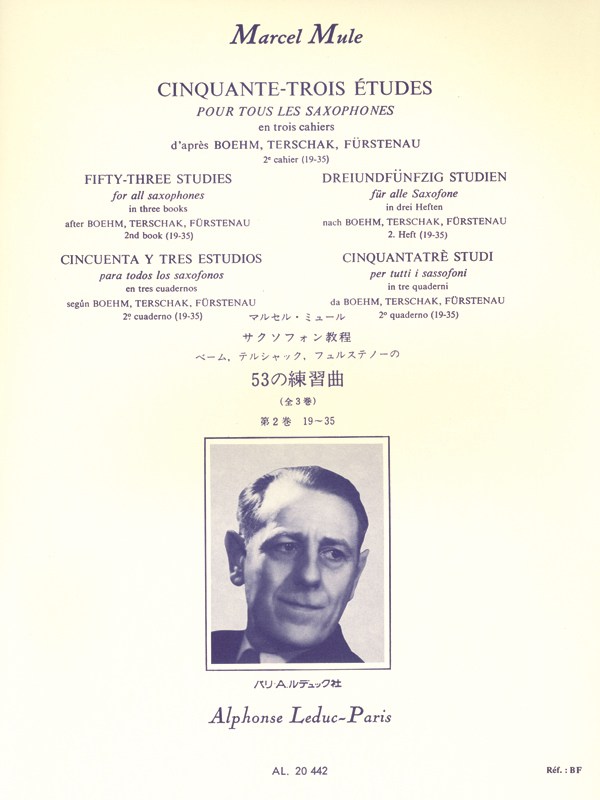 Marcel Mule: 53 Etudes Vol.2, d'après Boehm, Terschak et Fürstenau (Saxophone solo)