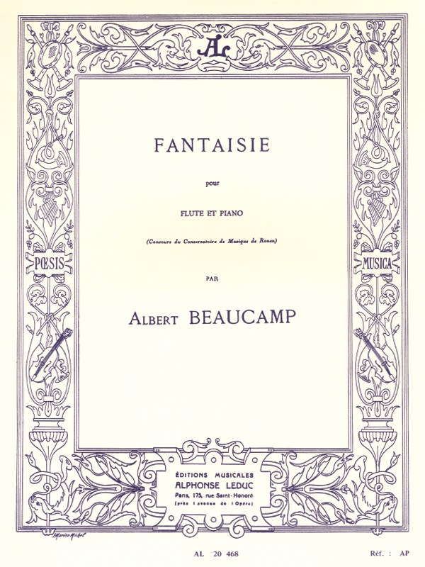 Albert Beaucamp: Fantaisie (Flute & Piano)