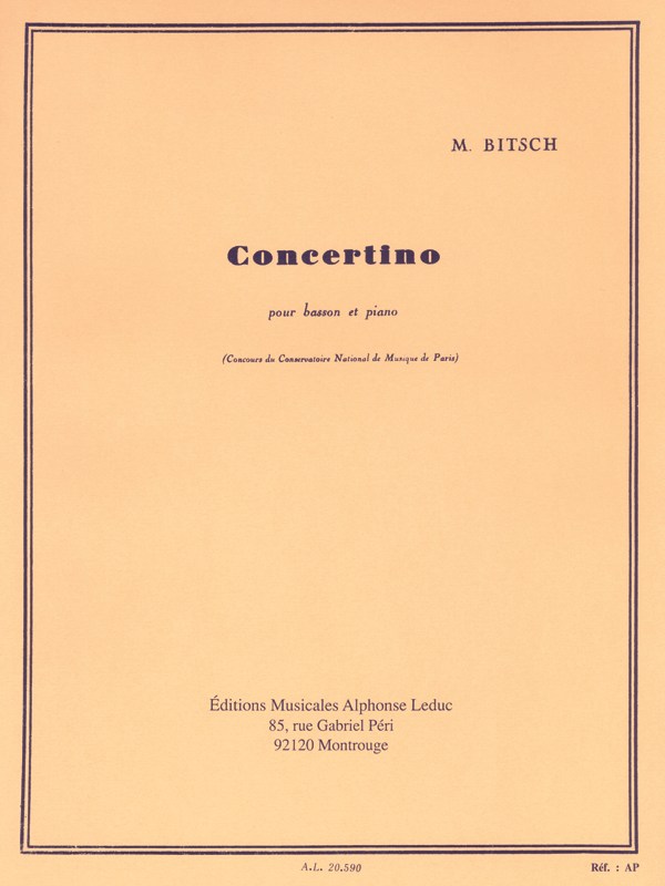 Marcel Bitsch: Concertino