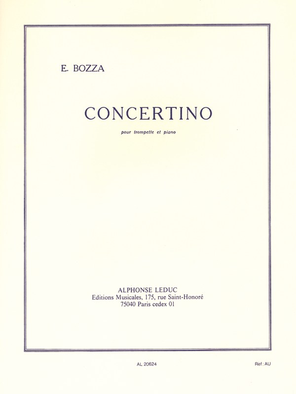 Eugène Bozza: Concertino (Trumpet & Piano)