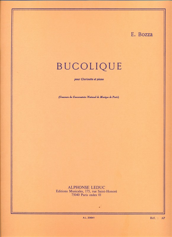 Eugène Bozza: Bucolique (Clarinet & Piano)