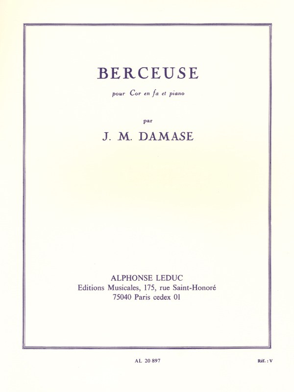 Jean-Michel Damase: Berceuse Op.19 (French Horn)
