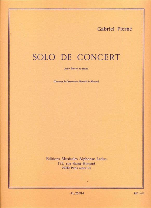 Gabriel Pierné: Solo De Concert Op.35