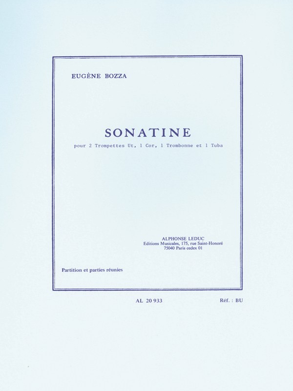 Eugène Bozza: Sonatine (Quintet-Brass)