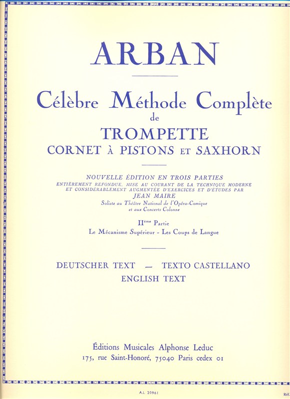 Célèbre méthode complète de trompette, cornet à pistons et saxhorn volume 2