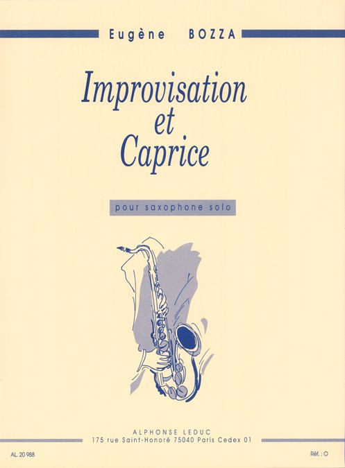 Improvisation And Caprice Solo Sax