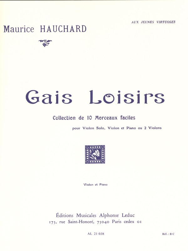 M. Hauchard: Gais Loisirs (Violin & Piano)