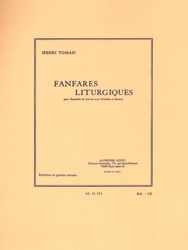 Henri Tomasi: Fanfares liturgiques (Ensemble-Brass 8 or more)