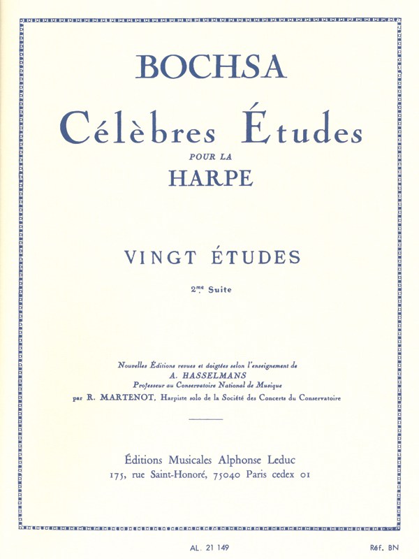 Robert Nicholas Charles Bochsa: 20 Etudes Vol.2 (Harp solo)