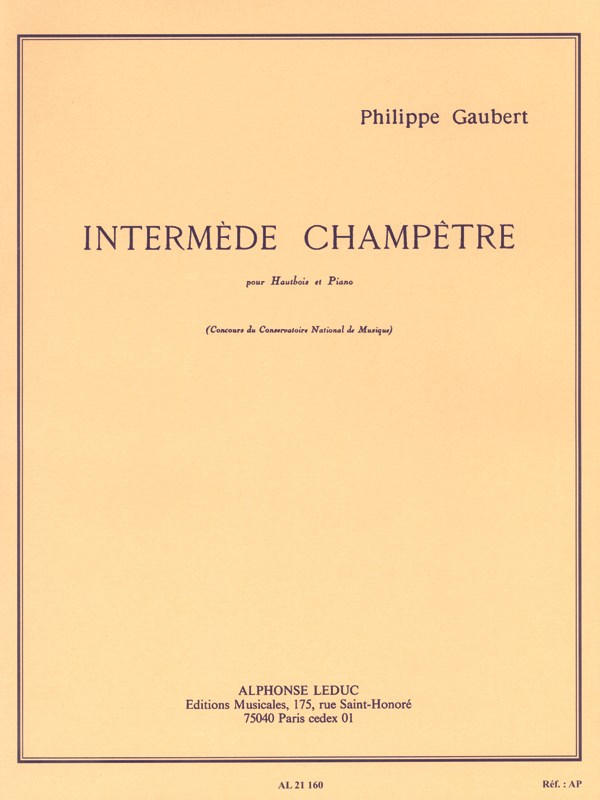 Philippe Gaubert: Intermède champêtre (Oboe & Piano)